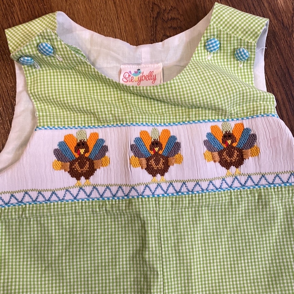 Steviebelly Kids Bodysuit with Turkey Design